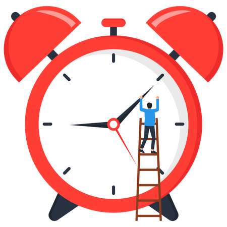 Success time management  Illustration