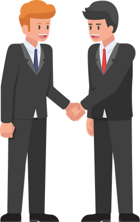 Successful business deal  Illustration