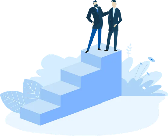 Successful Business Partner  Illustration