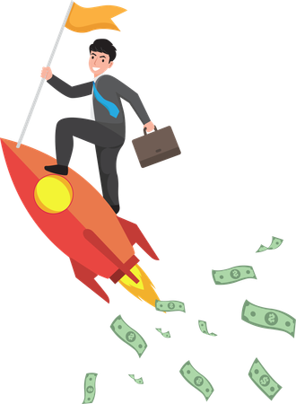 Successful Business startup  Illustration