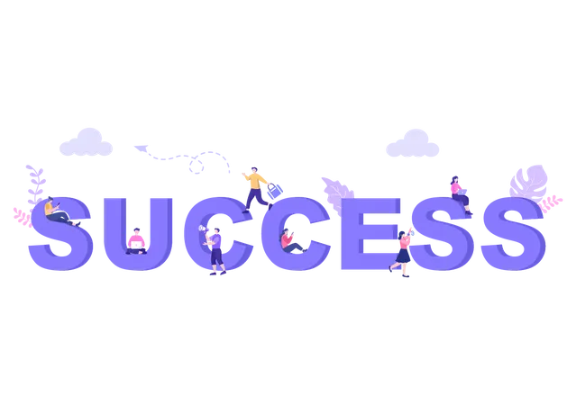 Successful Business Team Illustration