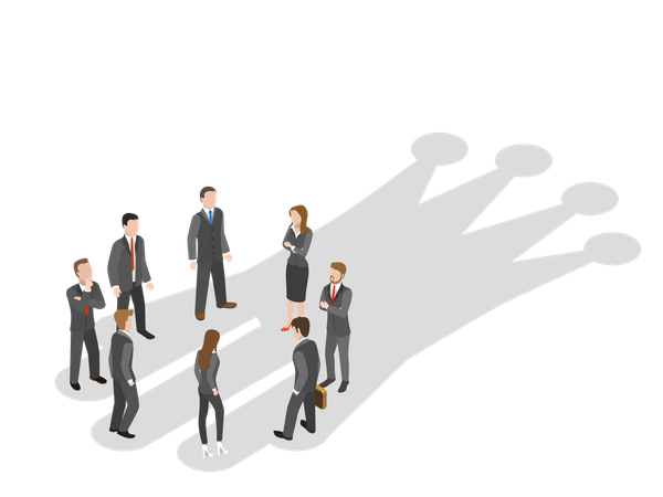 Successful business team  Illustration