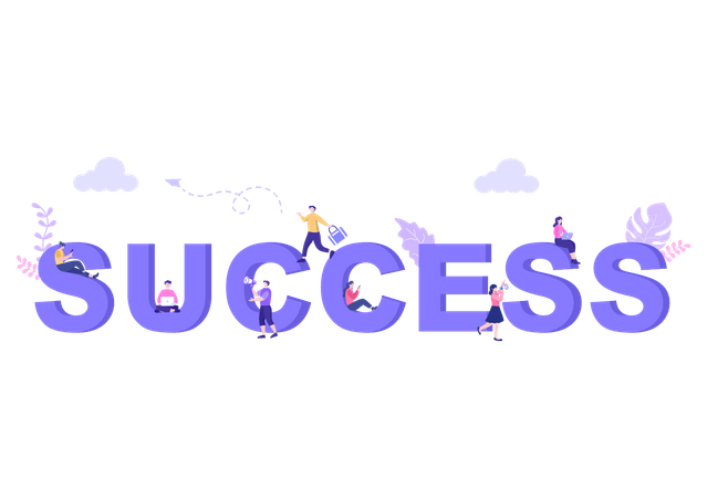 Successful Business Team  Illustration