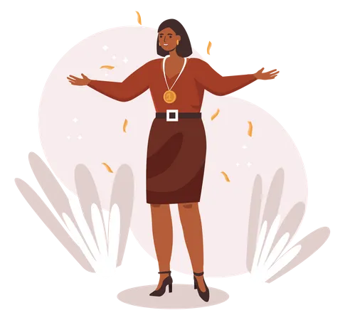 Successful Business woman  Illustration