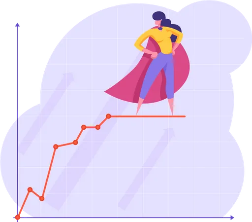 Successful Business woman  Illustration