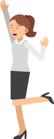 Successful business woman  Illustration