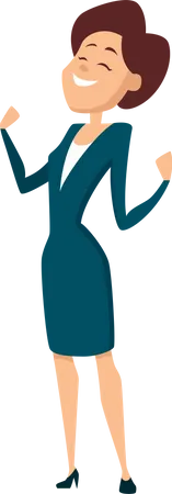 Successful business woman  Illustration