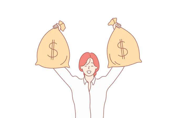 Successful Business woman  Illustration