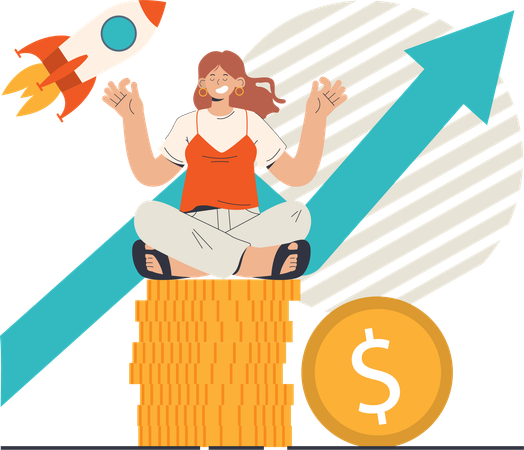 Successful Business woman  Illustration