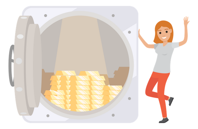 Successful Business woman  Illustration