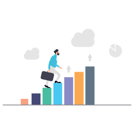 Successful businessman  Illustration