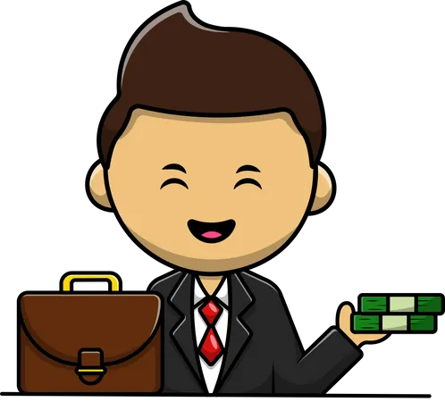 Successful Businessman  Illustration