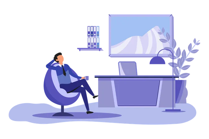 Successful Businessman  Illustration