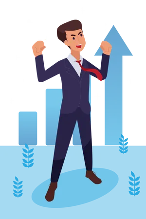 Successful Businessman  Illustration