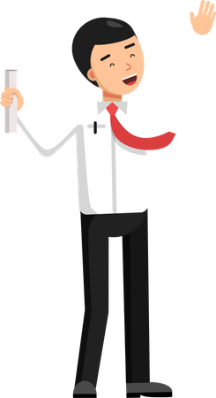 Successful Businessman  Illustration