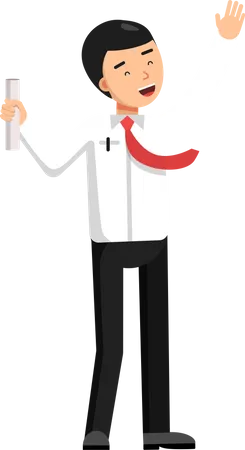 Successful Businessman  Illustration