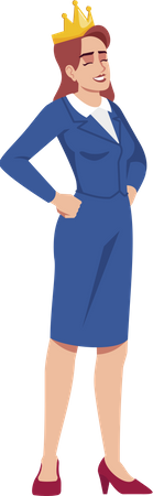 Successful businesswoman  Illustration