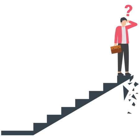 Career Path Obstacle Business Problem Or Risk Challenge To Achieve Success Or Leadership To Overcome Difficulty Illustration