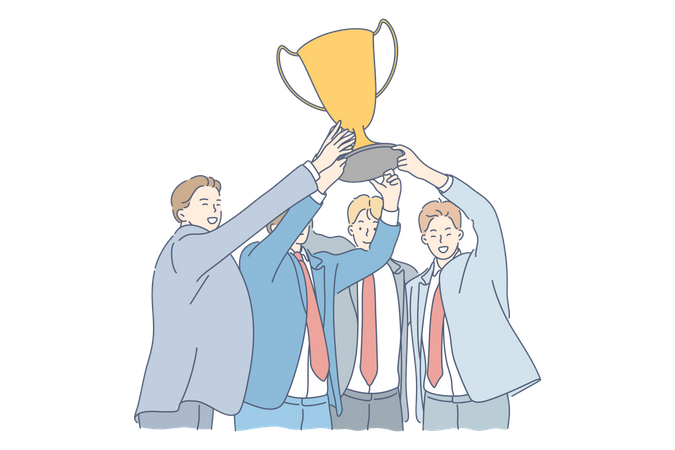 Successful team  Illustration