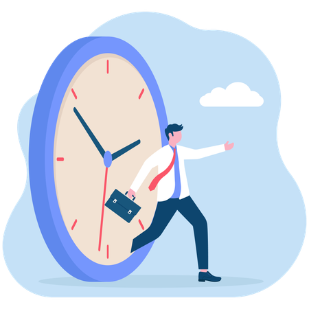 Successful time management  Illustration