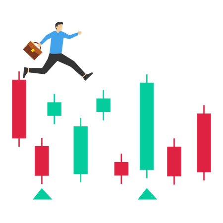 Successful Trader Making Profit  Illustration