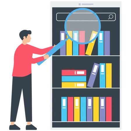 Suche nach Büchern in der E-Bibliothek  Illustration