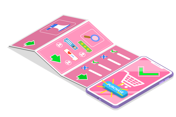 Suche nach Customer Journey Map  Illustration