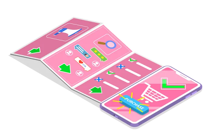 Suche nach Customer Journey Map  Illustration