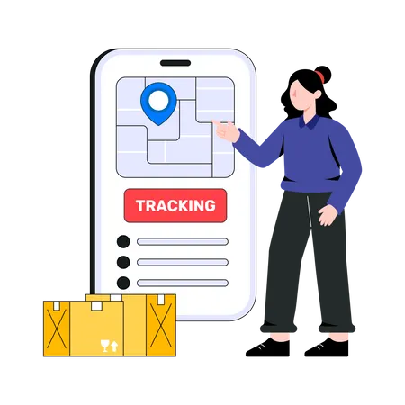 Suivi logistique  Illustration
