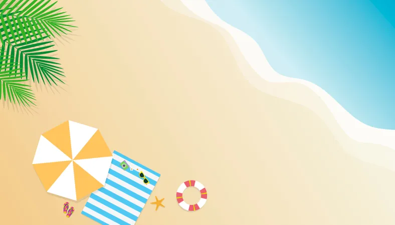 Summer background  Illustration