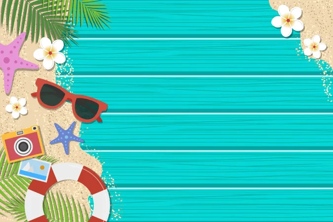 Summer background  Illustration