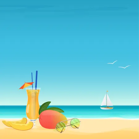 Summer drink Illustration