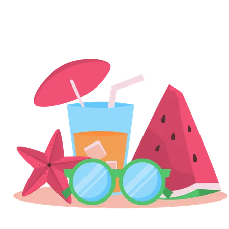 Summer drink  Illustration