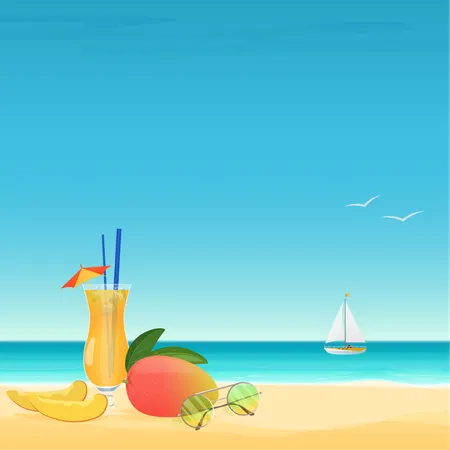 Summer drink  Illustration