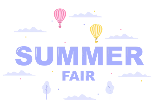 Summer fair  Illustration