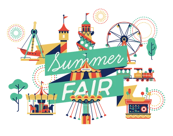 Summer Fair  Illustration