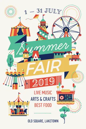 Summer Fair poster Illustration