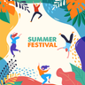 summer festival illustration svg
