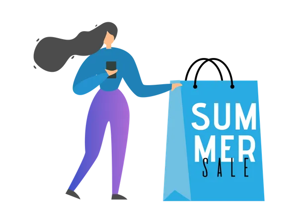 Summer Final Sales Banner Illustration