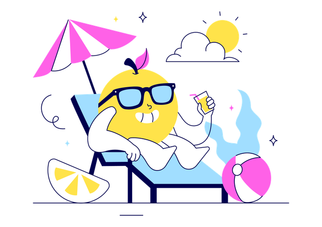 Summer fruit  Illustration