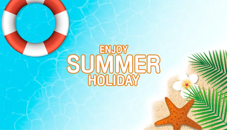 Summer holiday background Illustration