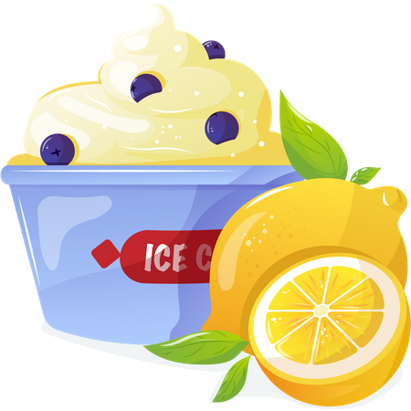 Summer ice cream  Illustration