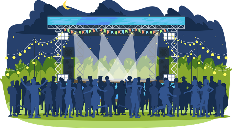 Summer music festival  Illustration