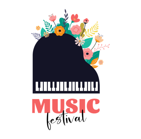 Summer Music festival  Illustration