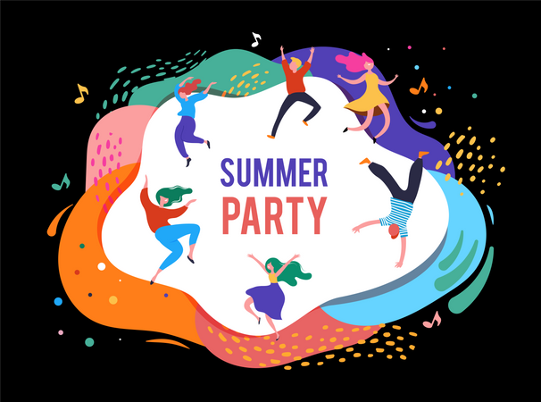 Summer Party Illustration