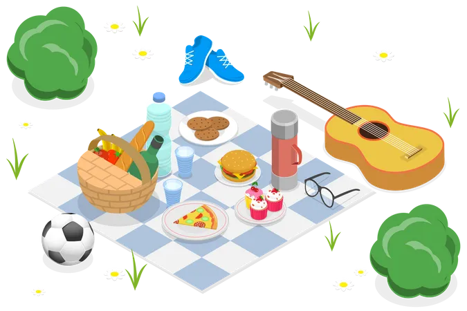 Summer Picnic  Illustration