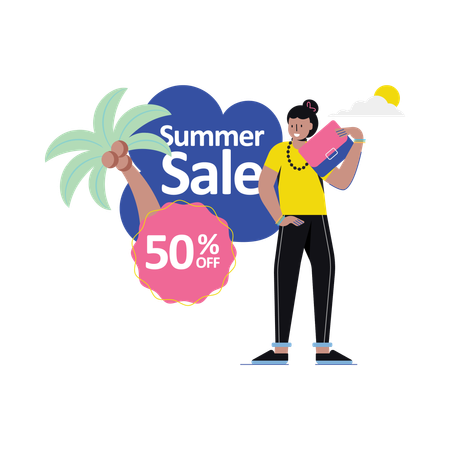 Summer Sale  Illustration