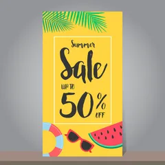 Summer Sale Banners Illustration Pack