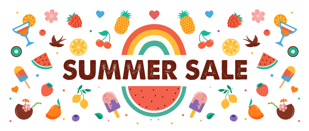 Summer sale  Illustration