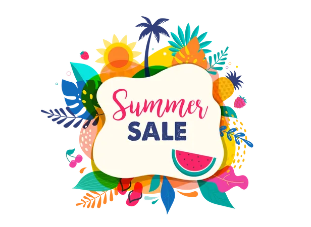 Summer season sale  Illustration